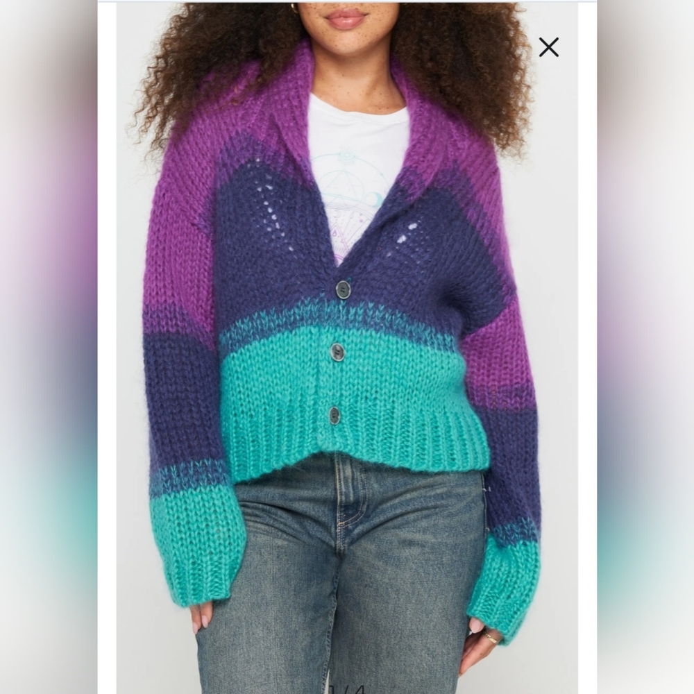 Spiritual Gangster Royce Stripe Cardigan